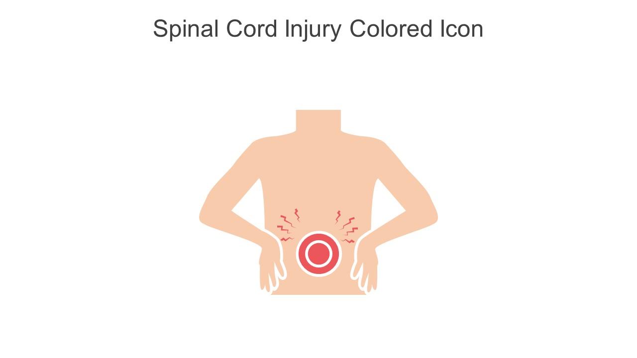 Spinal Cord Injury Colored Icon In Powerpoint Pptx Png And Editable Eps Format