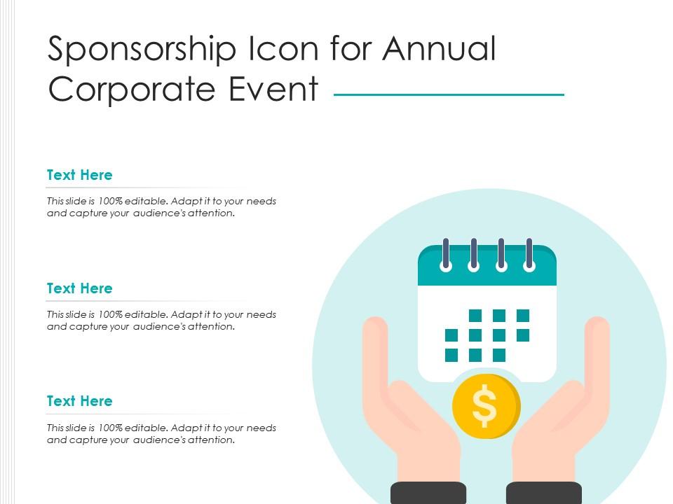 Sponsorship icon for annual corporate event Slide01