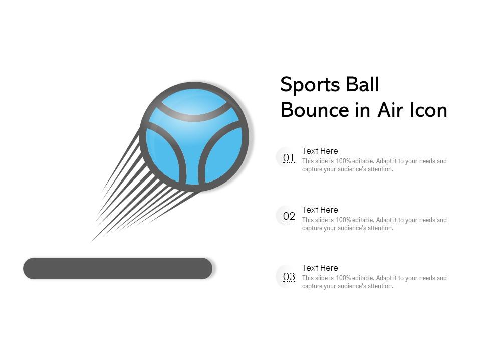 Sports ball bounce in air icon Slide01