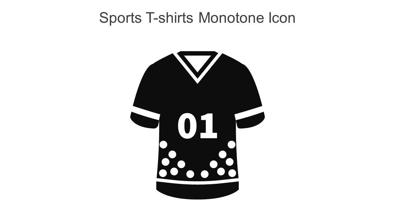 Sports T Shirts Monotone Icon In Powerpoint Pptx Png And Editable Eps Format