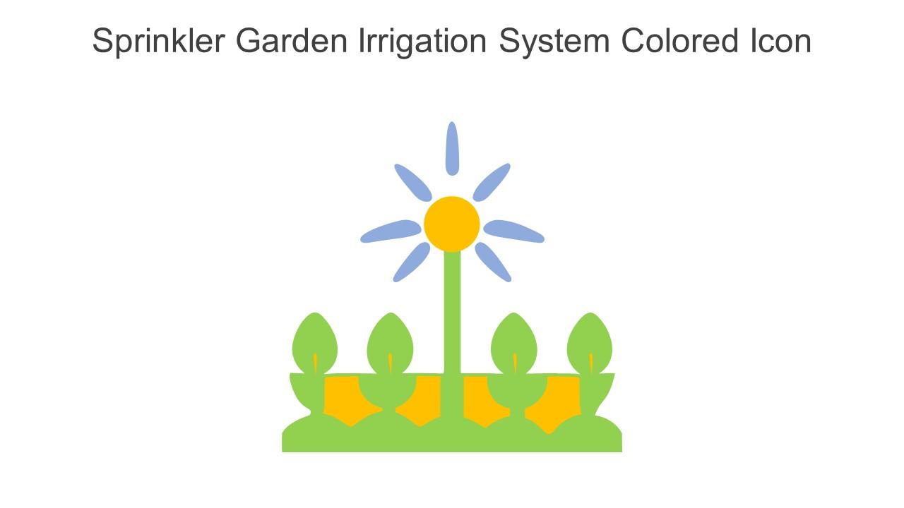 Sprinkler Garden Irrigation System Colored Icon In Powerpoint Pptx Png And Editable Eps Format