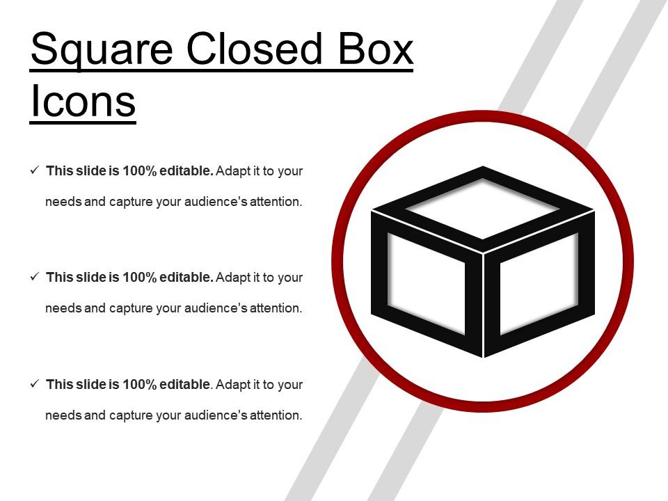 Square closed box icons Slide01
