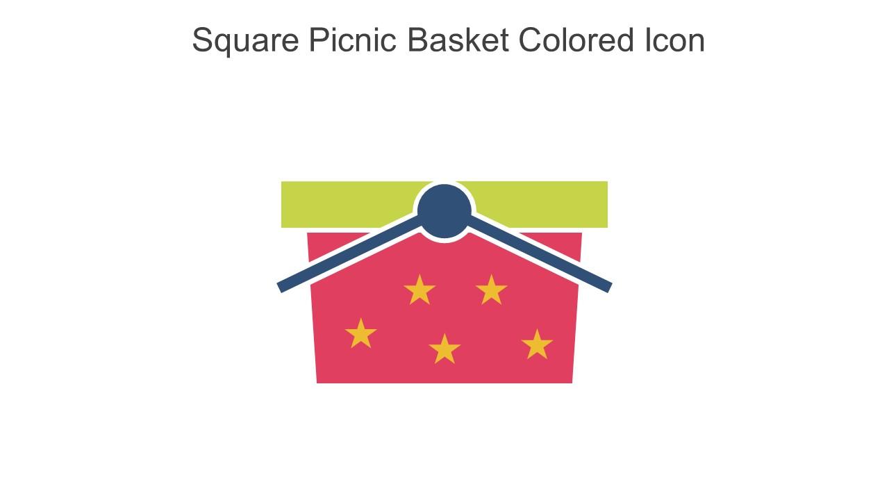 Square Picnic Basket Colored Icon In Powerpoint Pptx Png And Editable Eps Format