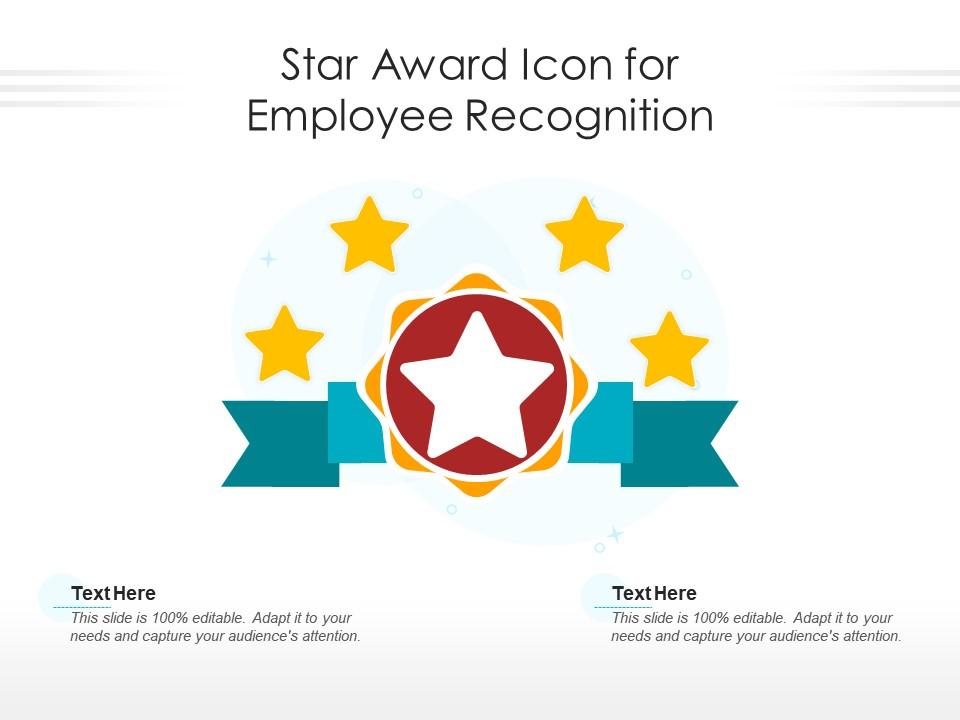 Star award icon for employee recognition Slide01