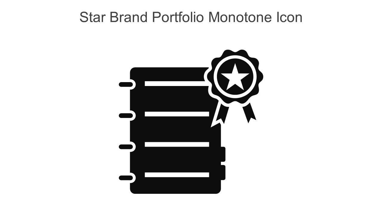 Star Brand Portfolio Monotone Icon In Powerpoint Pptx Png And Editable Eps Format Slide01
