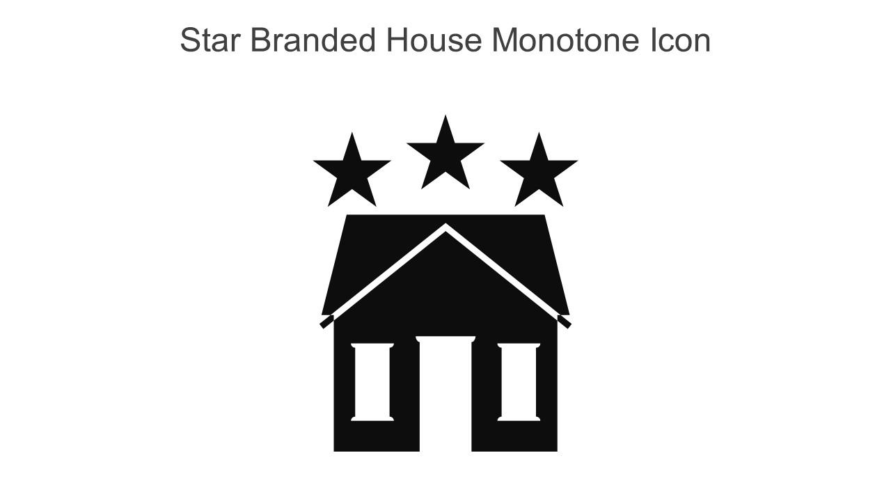 Star Branded House Monotone Icon In Powerpoint Pptx Png And Editable Eps Format Slide01