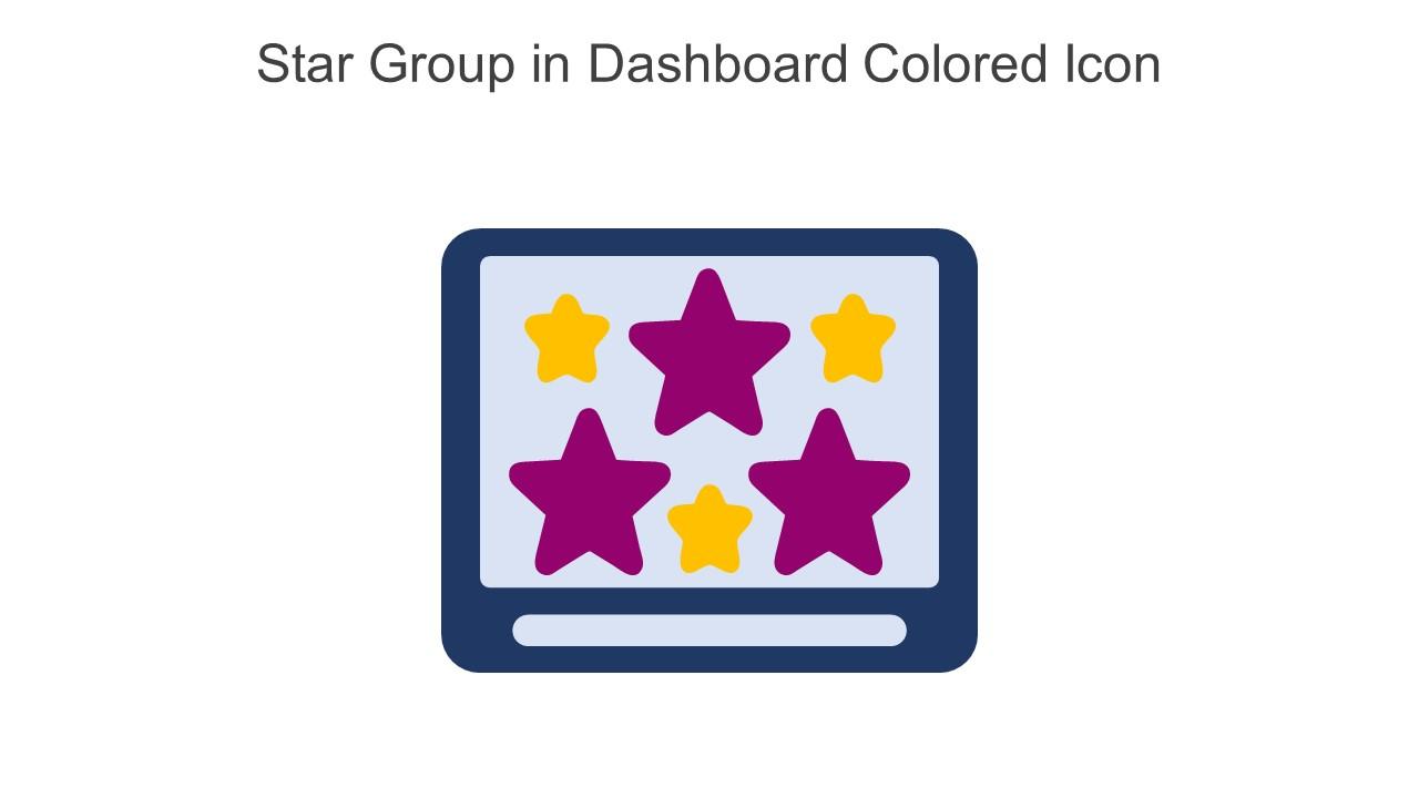 Star Group In Dashboard Colored Icon In Powerpoint Pptx Png And Editable Eps Format