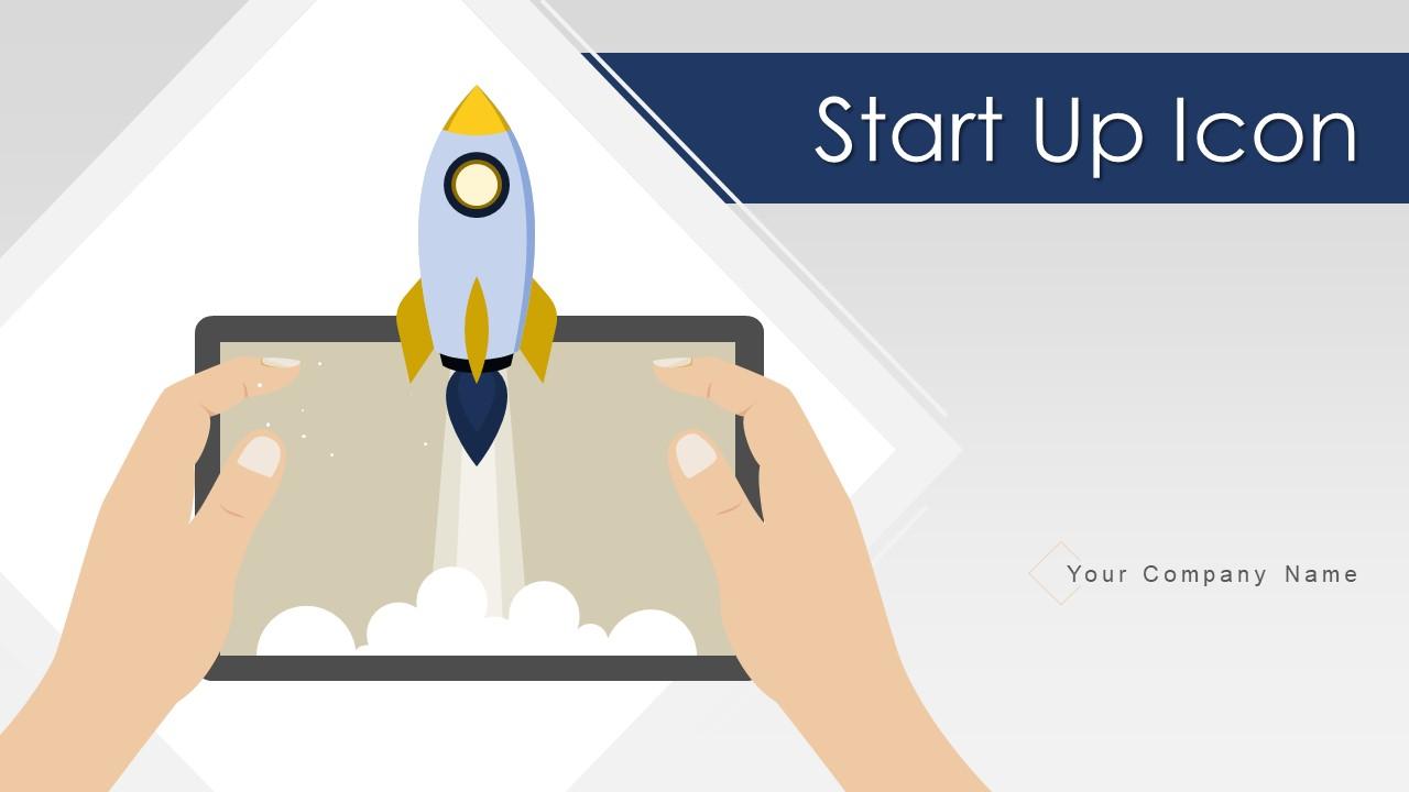 Start Up Icon Powerpoint Ppt Template Bundles Slide01