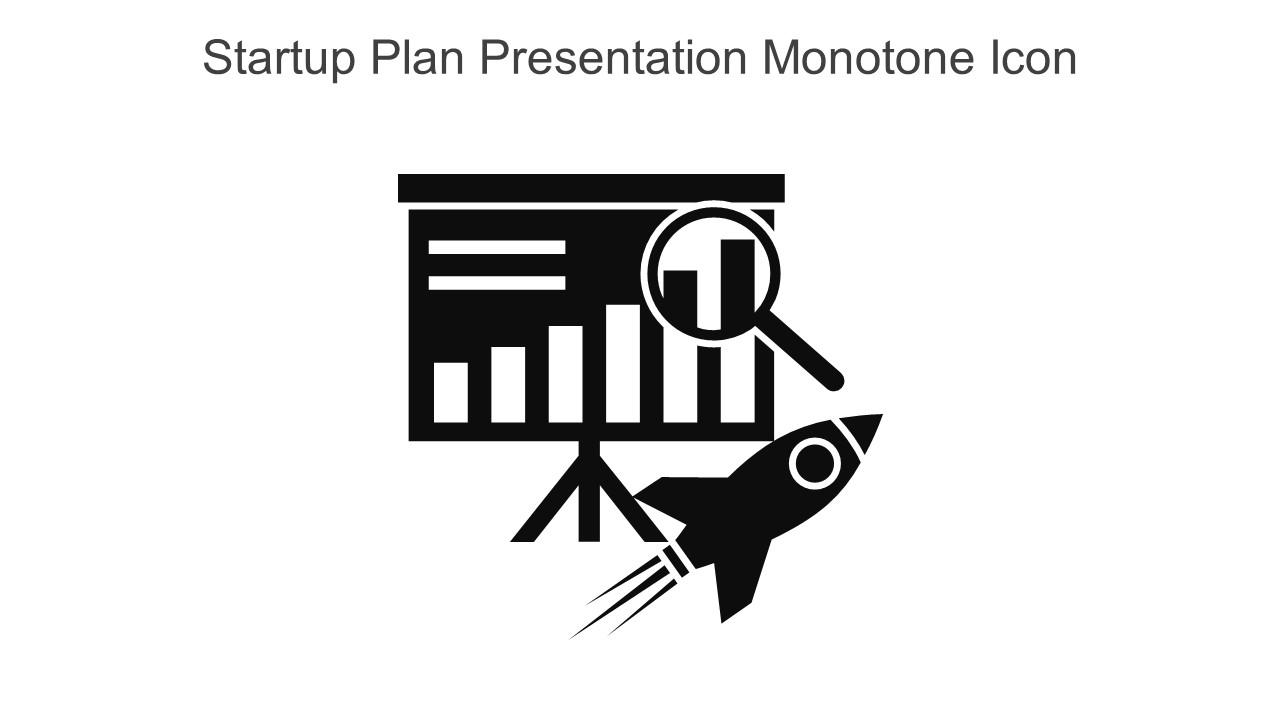 Startup Plan Presentation Monotone Icon In Powerpoint Pptx Png And Editable Eps Format