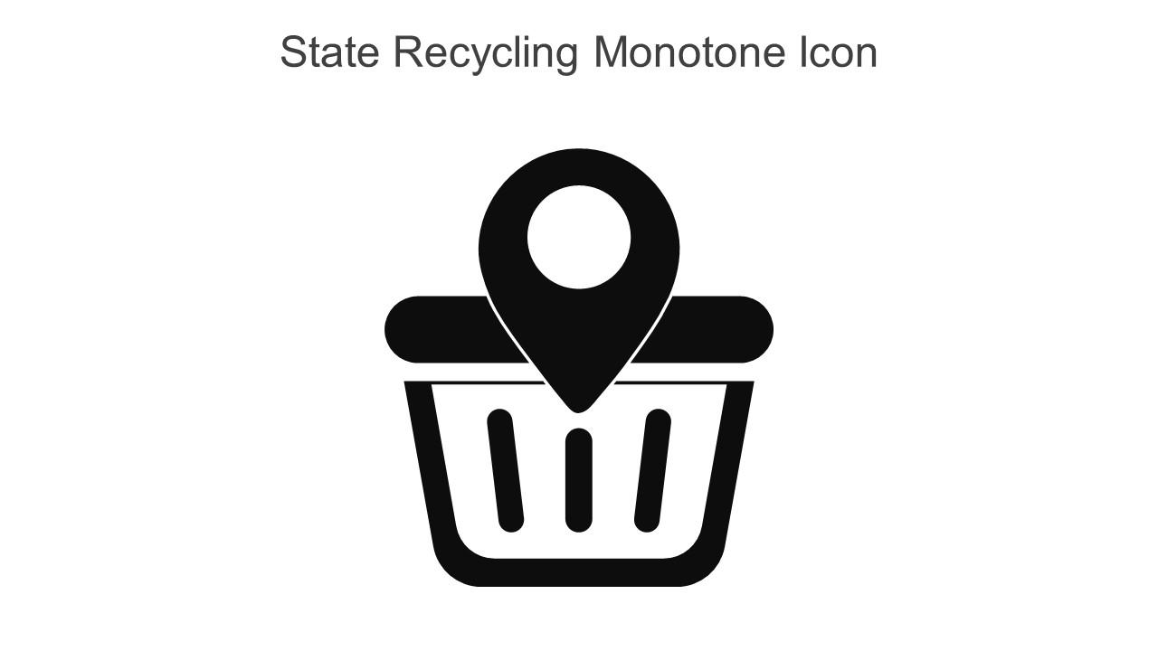State Recycling Monotone Icon In Powerpoint Pptx Png And Editable Eps Format