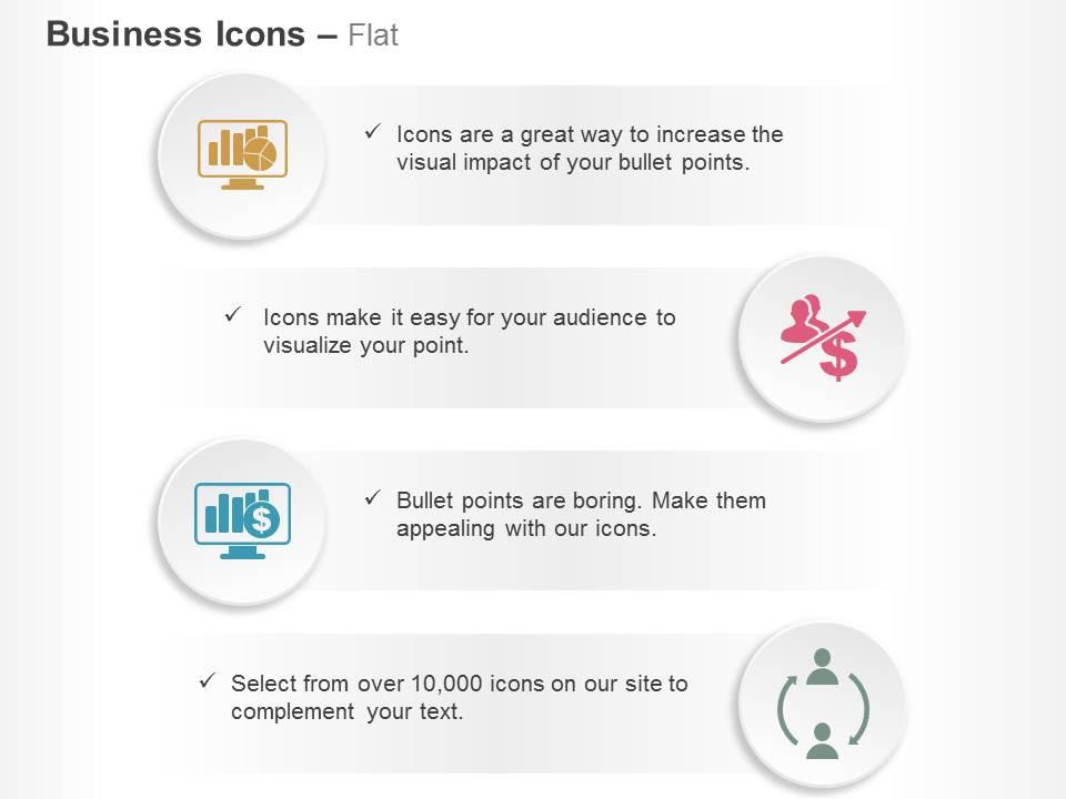 Statistics sales monitor roi chart service sales support ppt icons graphics Slide01