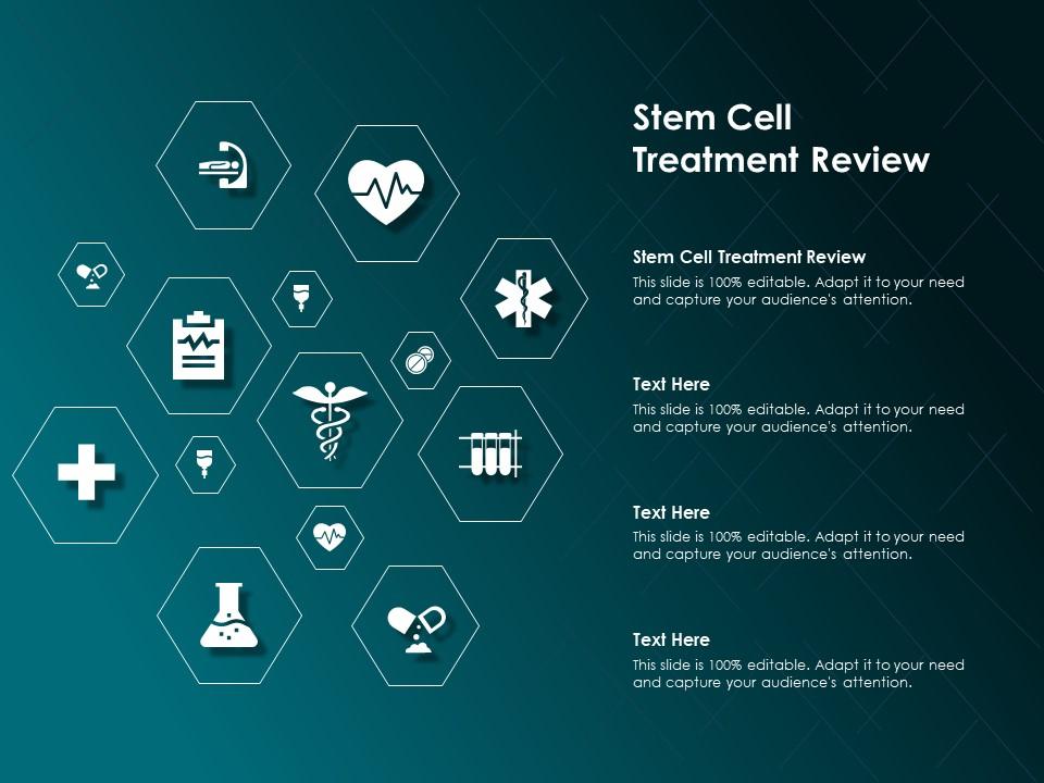 Stem cell treatment review ppt powerpoint presentation icon example topics Slide01