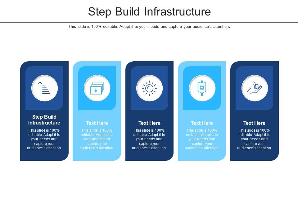 Step build infrastructure ppt powerpoint presentation icon layout ideas cpb Slide01