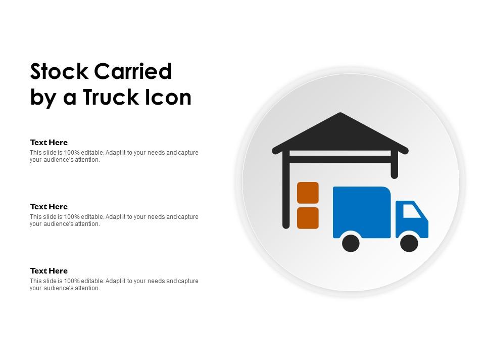 Stock carried by a truck icon Slide01