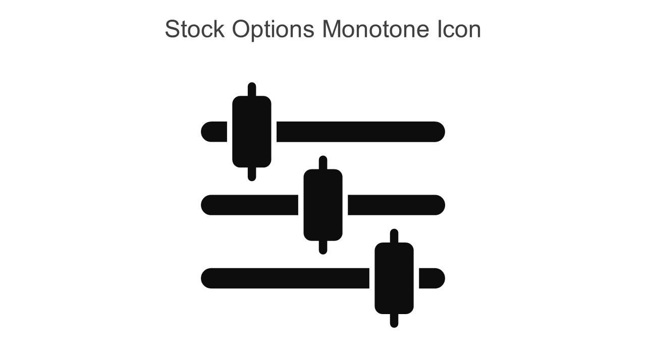 Stock Options Monotone Icon In Powerpoint Pptx Png And Editable Eps Format Slide01