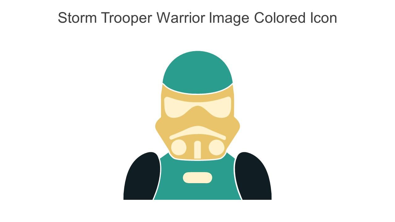 Storm Trooper Warrior Image Colored Icon In Powerpoint Pptx Png And Editable Eps Format