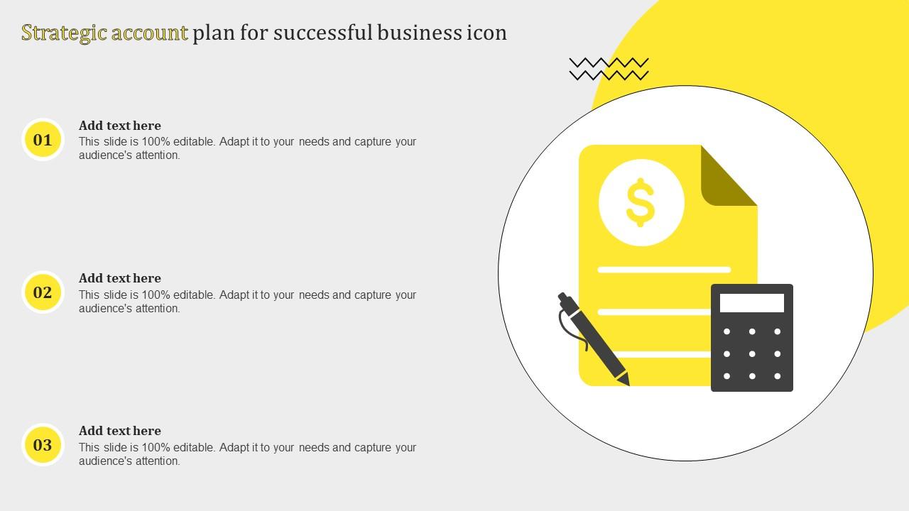 Strategic Account Plan For Successful Business Icon