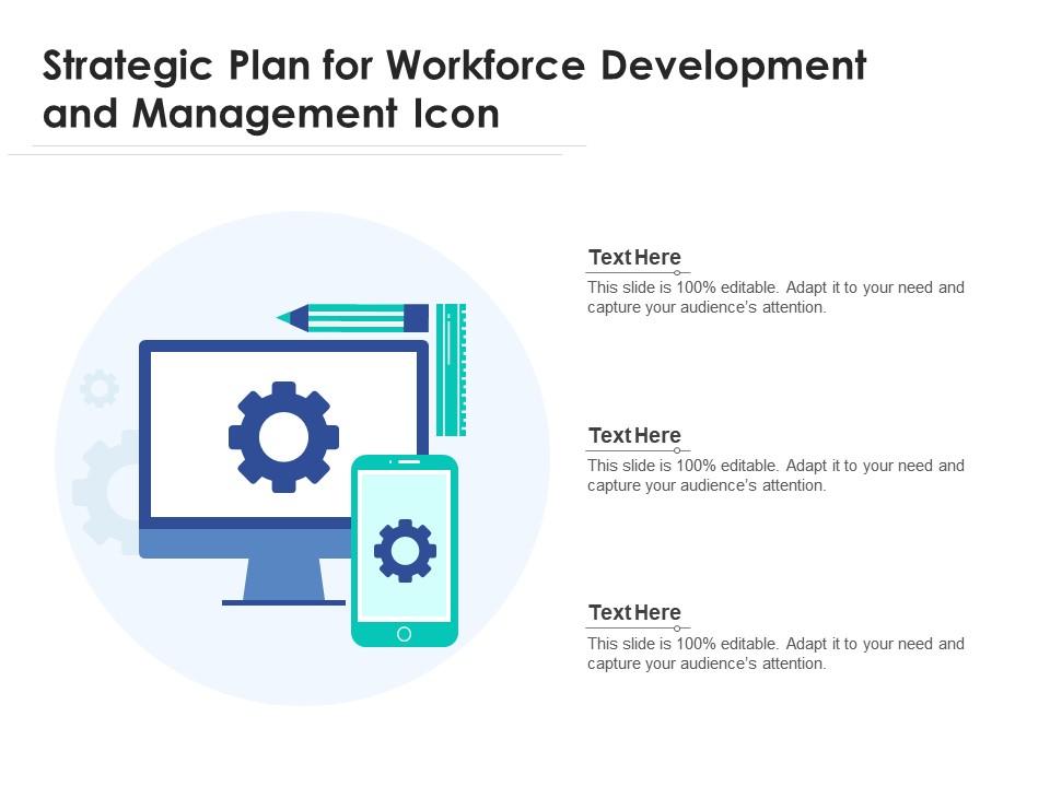 Strategic plan for workforce development and management icon Slide01