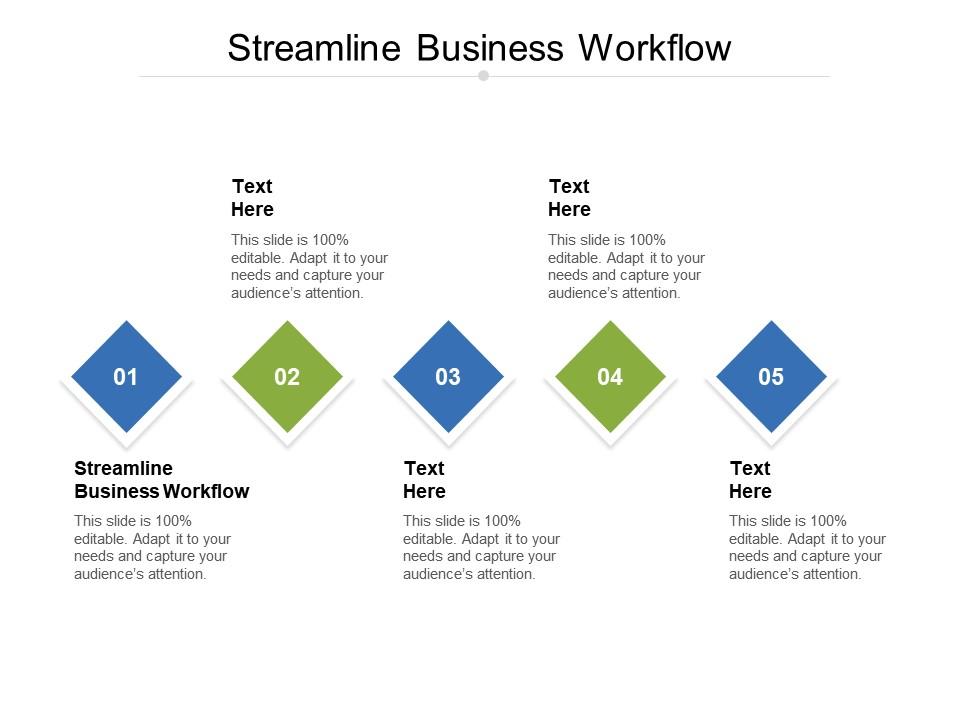 Streamline business workflow ppt powerpoint presentation icon deck cpb Slide01