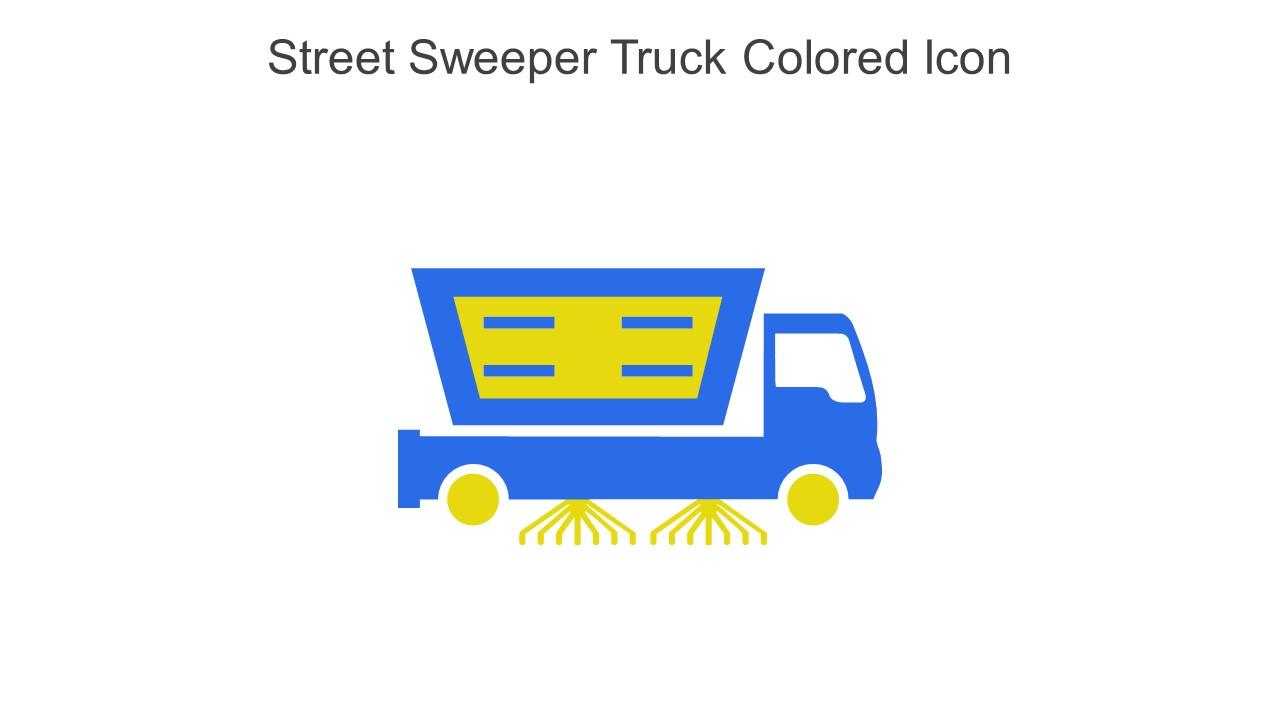 Street Sweeper Truck Colored Icon In Powerpoint Pptx Png And Editable Eps Format
