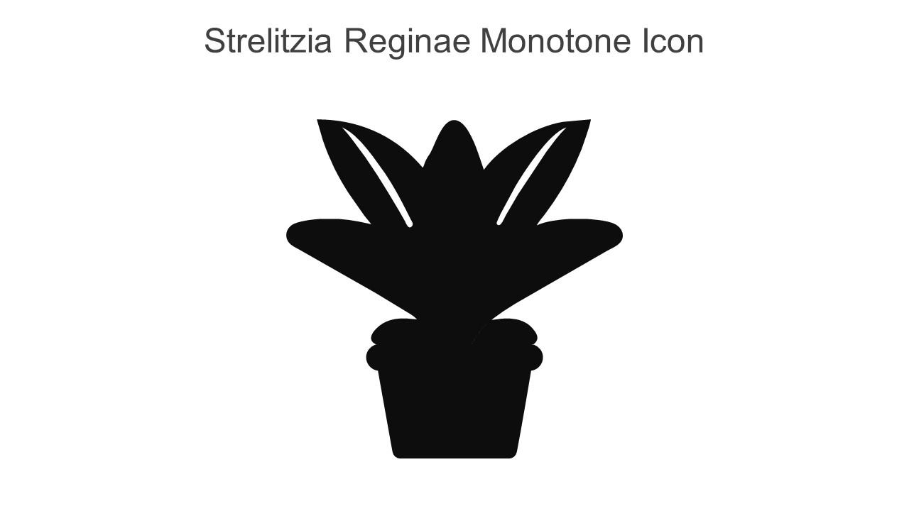 Strelitzia Reginae Monotone Icon In Powerpoint Pptx Png And Editable Eps Format