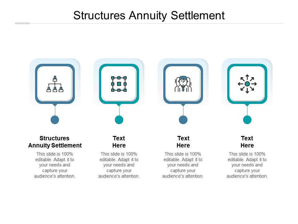 Structures annuity settlement ppt powerpoint presentation icon diagrams cpb Slide01