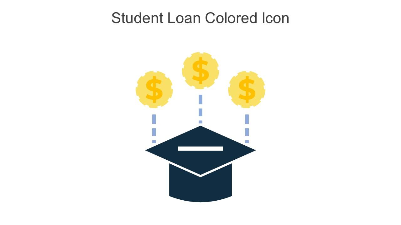Student Loan Colored Icon In Powerpoint Pptx Png And Editable Eps Format