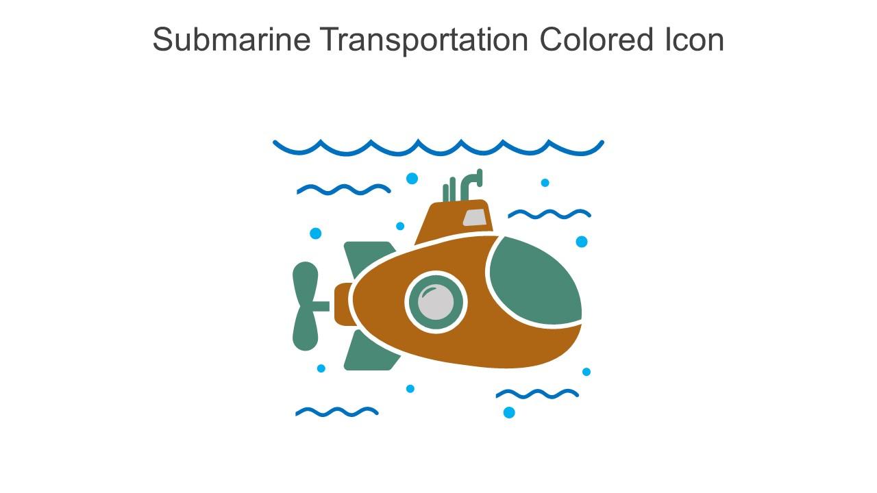 Submarine Transportation Colored Icon In Powerpoint Pptx Png And Editable Eps Format