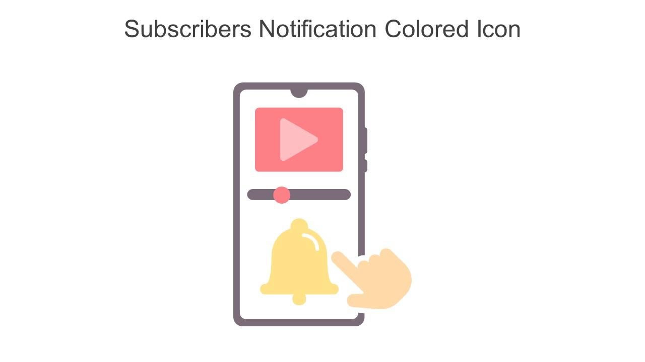 Subscribers Notification Colored Icon In Powerpoint Pptx Png And Editable Eps Format Slide01