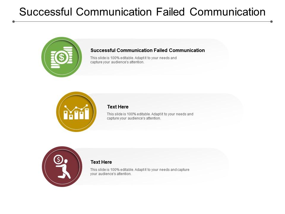 Successful communication failed communication ppt powerpoint presentation icon template cpb Slide01