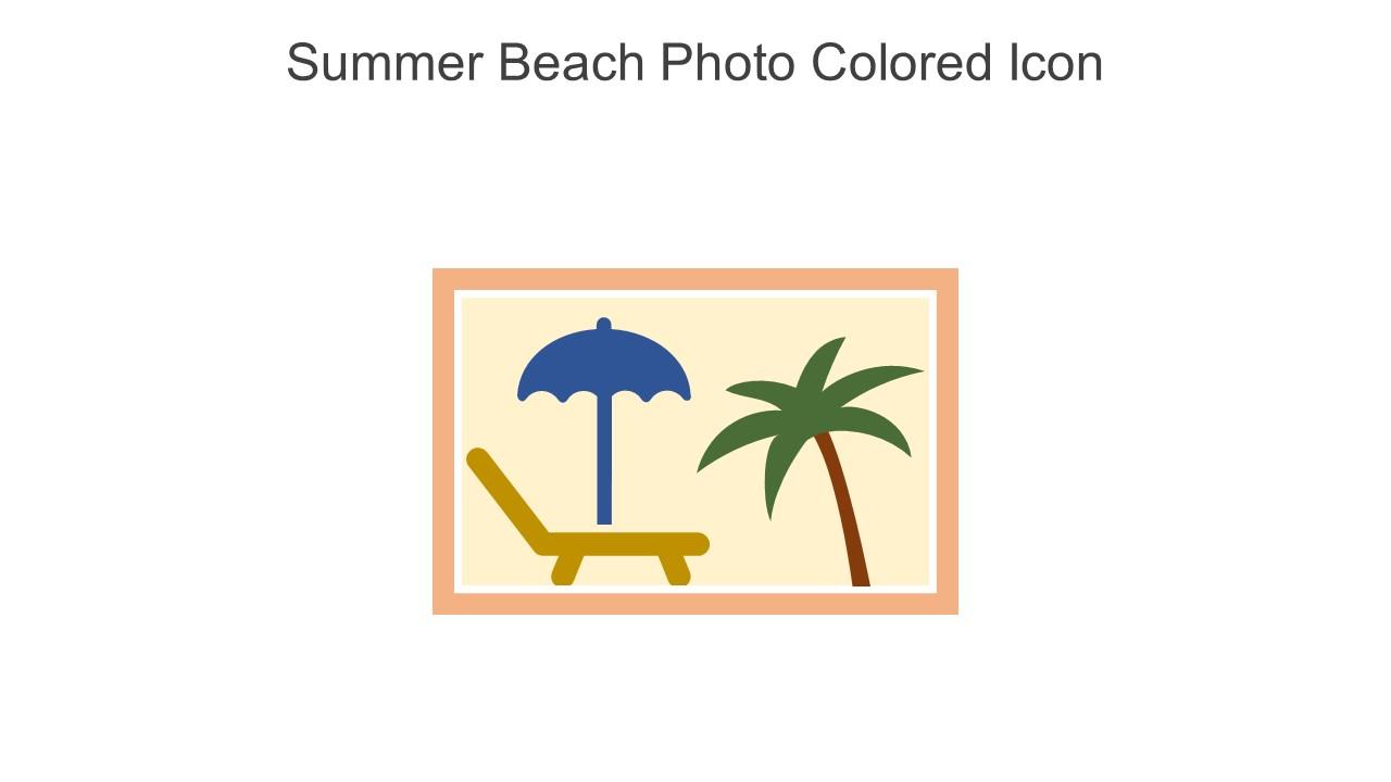 Summer Beach Photo Colored Icon In Powerpoint Pptx Png And Editable Eps Format