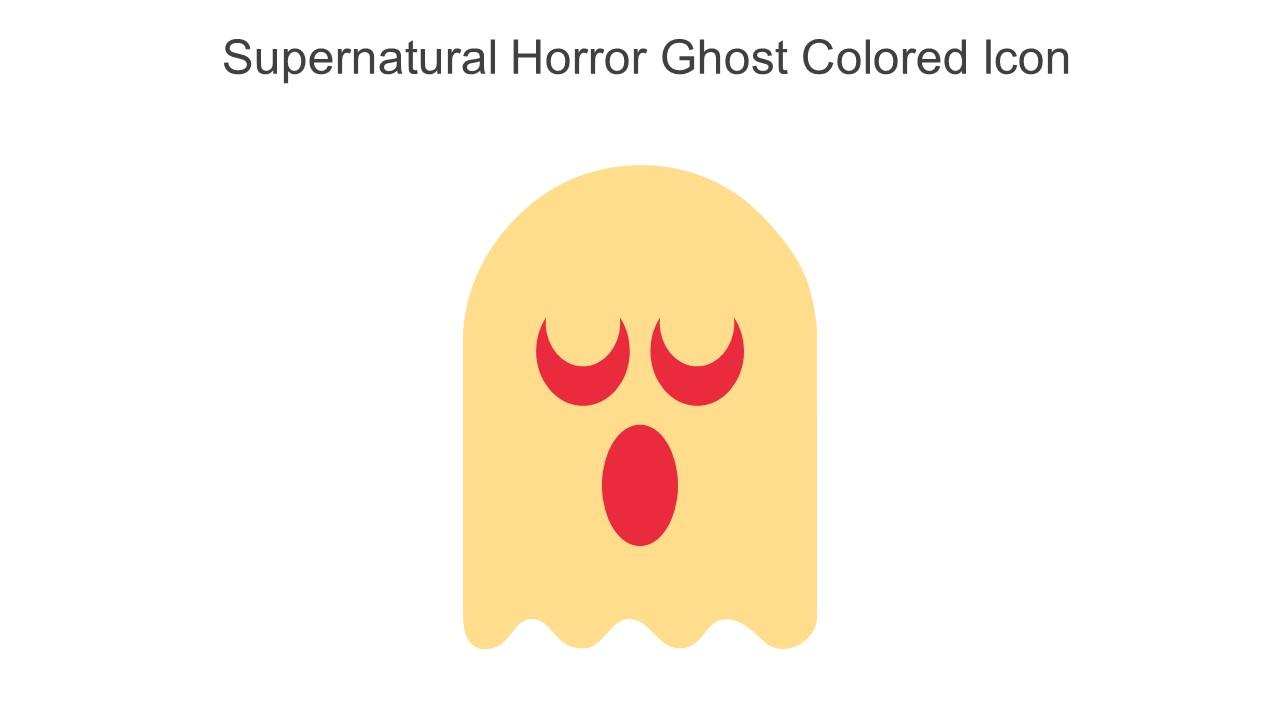 Supernatural Horror Ghost Colored Icon In Powerpoint Pptx Png And Editable Eps Format