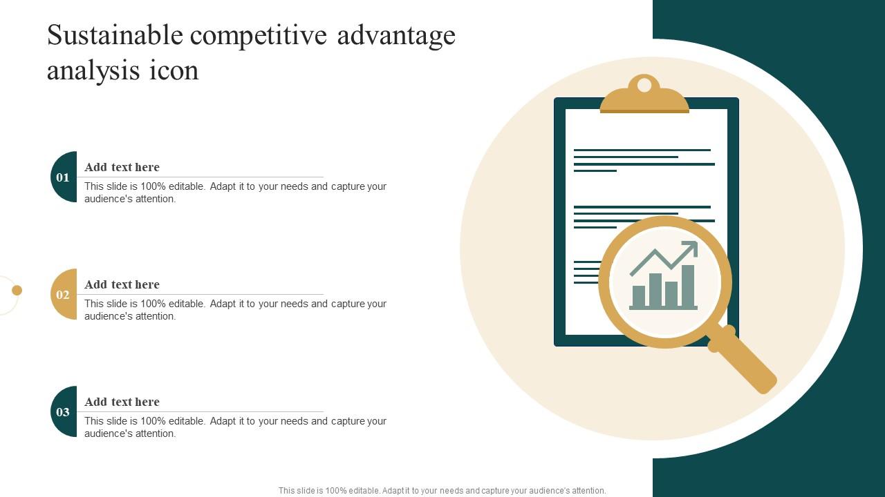 Sustainable Competitive Advantage Analysis Icon