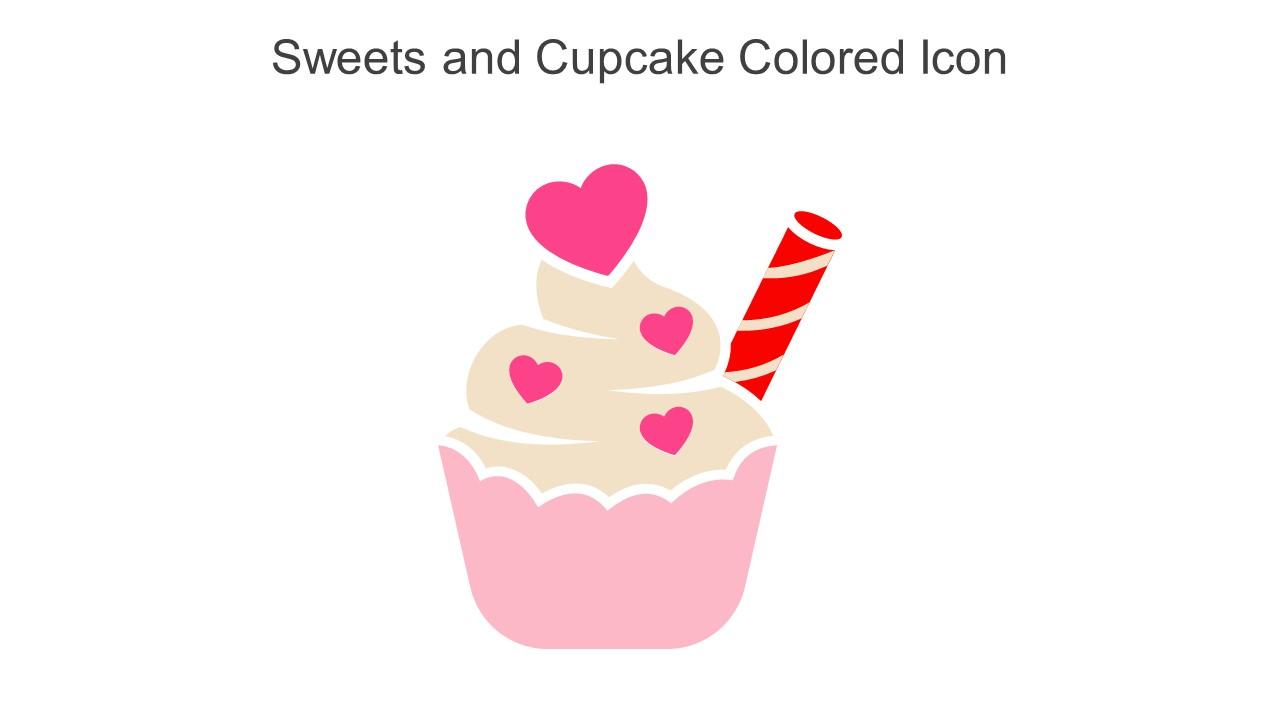 Sweets And Cupcake Colored Icon In Powerpoint Pptx Png And Editable Eps Format Slide01
