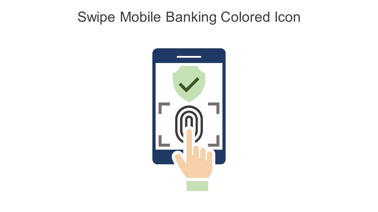 Swipe Mobile Banking Colored Icon In Powerpoint Pptx Png And Editable Eps Format