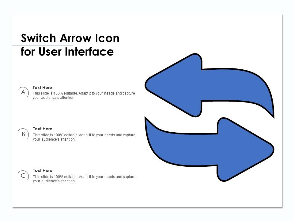 Switch arrow icon for user interface Slide01