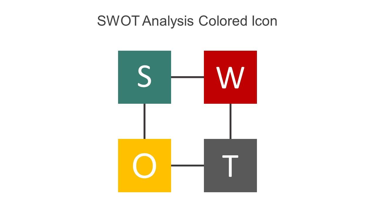 SWOT Analysis Colored Icon In Powerpoint Pptx Png And Editable Eps Format Slide01