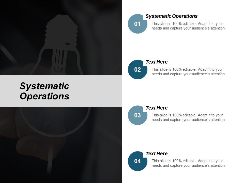 Systematic operations ppt powerpoint presentation icon clipart images cpb Slide01