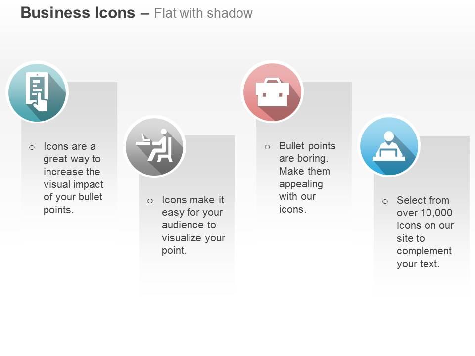 Tablet business man suitcase business deals ppt icons graphics Slide01