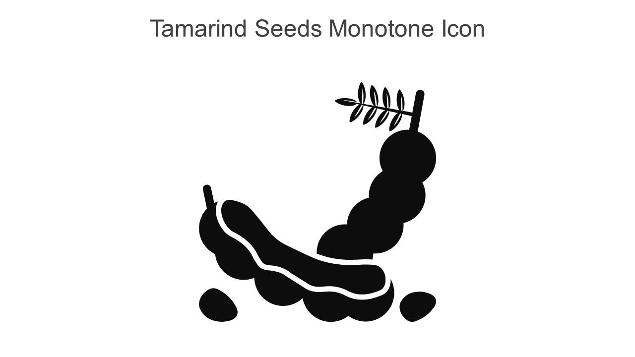 Tamarind Seeds Monotone Icon In Powerpoint Pptx Png And Editable Eps Format Slide01
