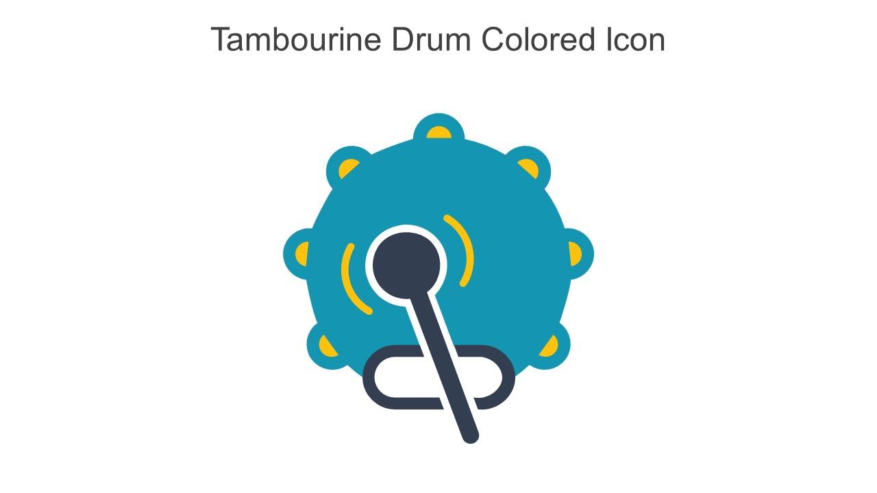 Tambourine Drum Colored Icon In Powerpoint Pptx Png And Editable Eps Format Slide01
