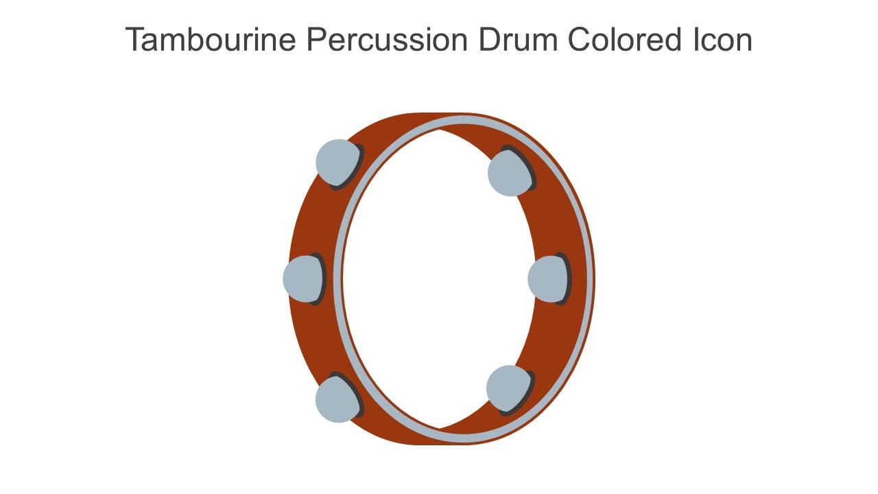 Tambourine Percussion Drum Colored Icon In Powerpoint Pptx Png And Editable Eps Format