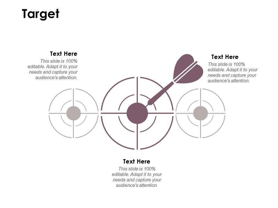 Target arrows goal d175 ppt powerpoint presentation gallery icon Slide01