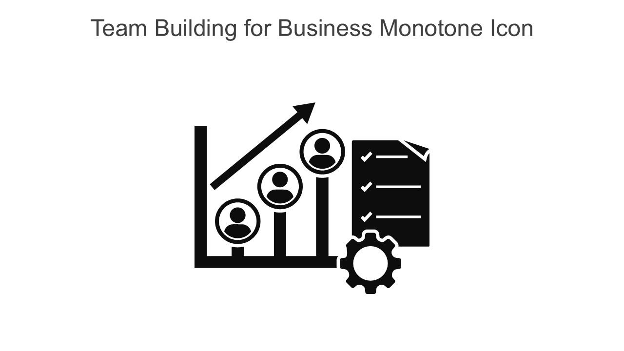 Team Building For Business Monotone Icon In Powerpoint Pptx Png And Editable Eps Format