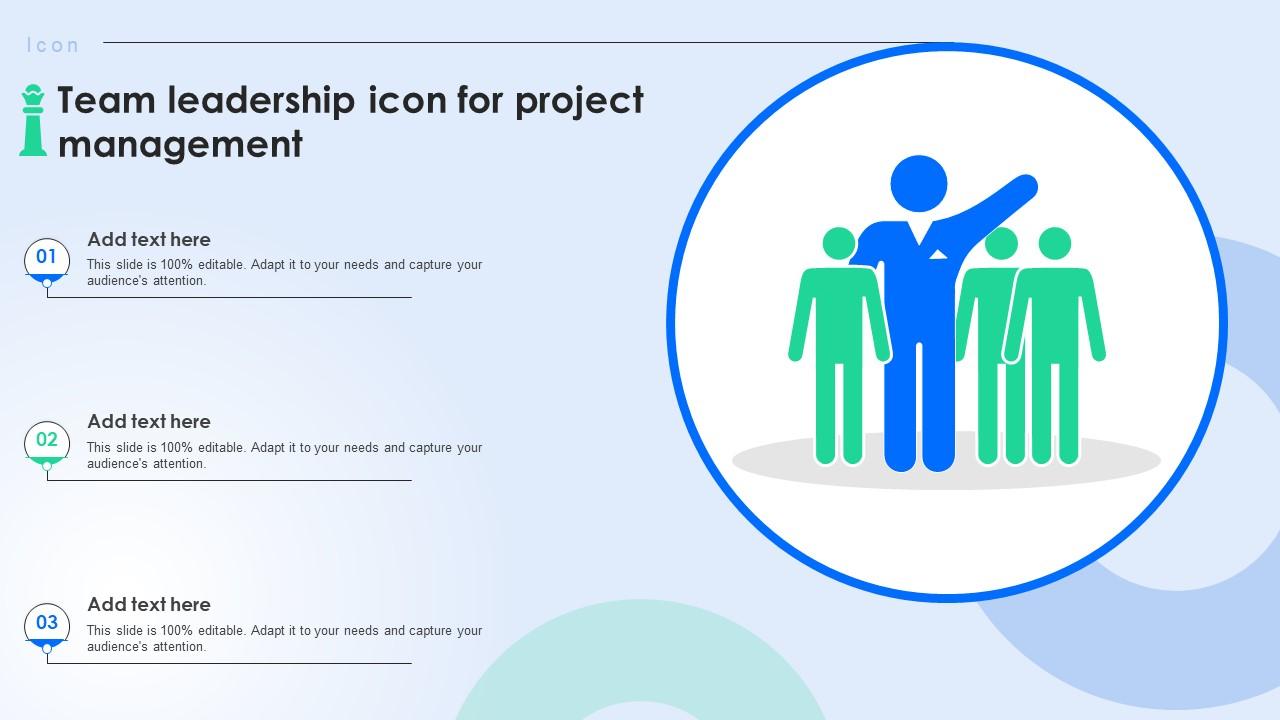 Team Leadership Icon For Project Management