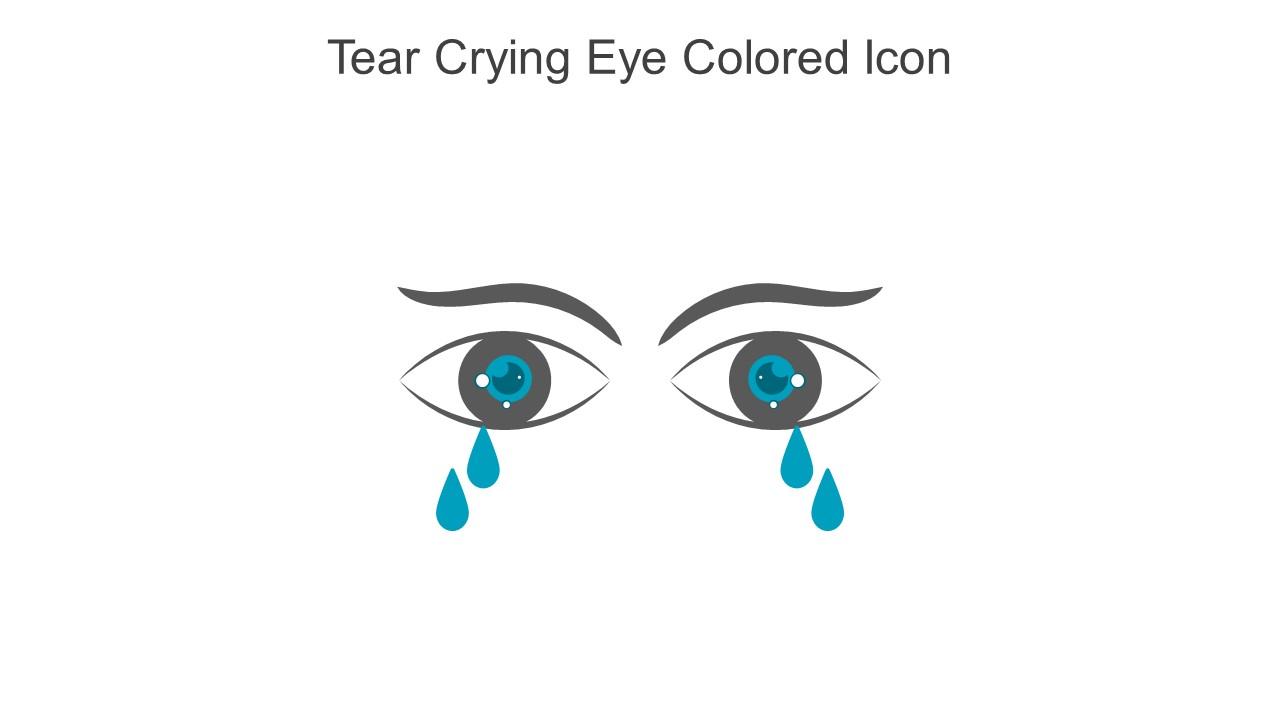 Tear Crying Eye Colored Icon In Powerpoint Pptx Png And Editable Eps Format