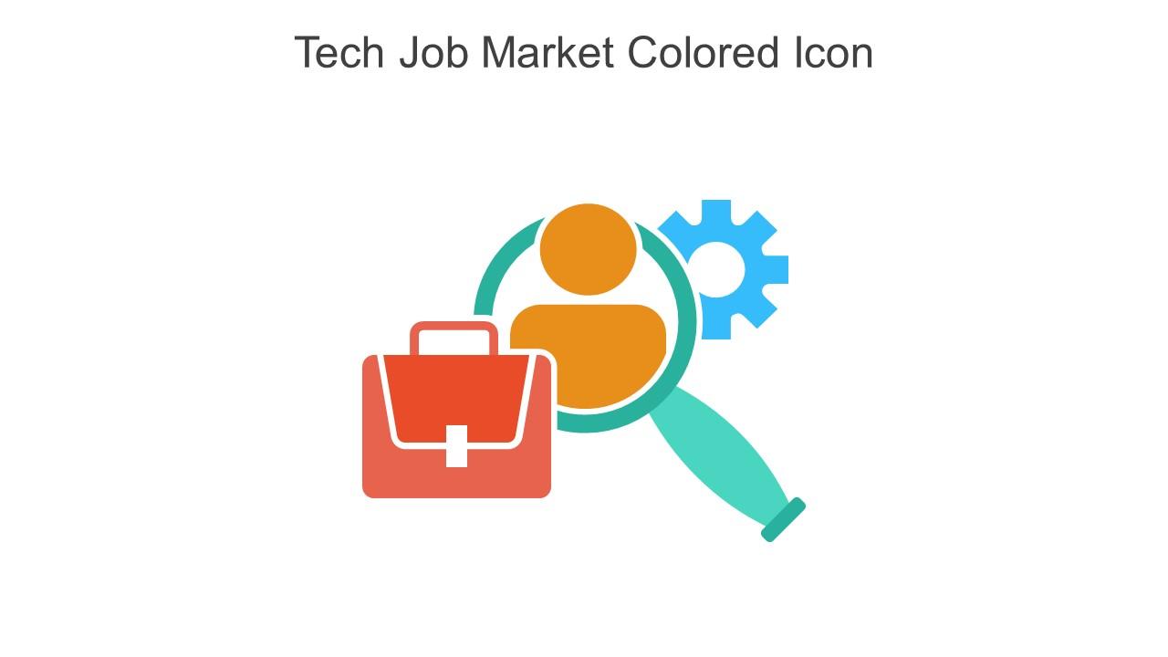 Tech Job Market Colored Icon In Powerpoint Pptx Png And Editable Eps Format