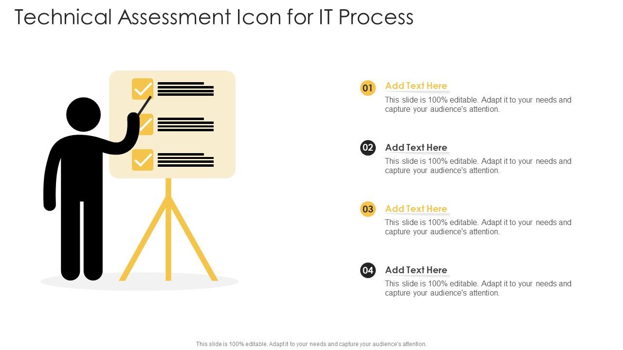 Technical Assessment Icon For IT Process Slide01