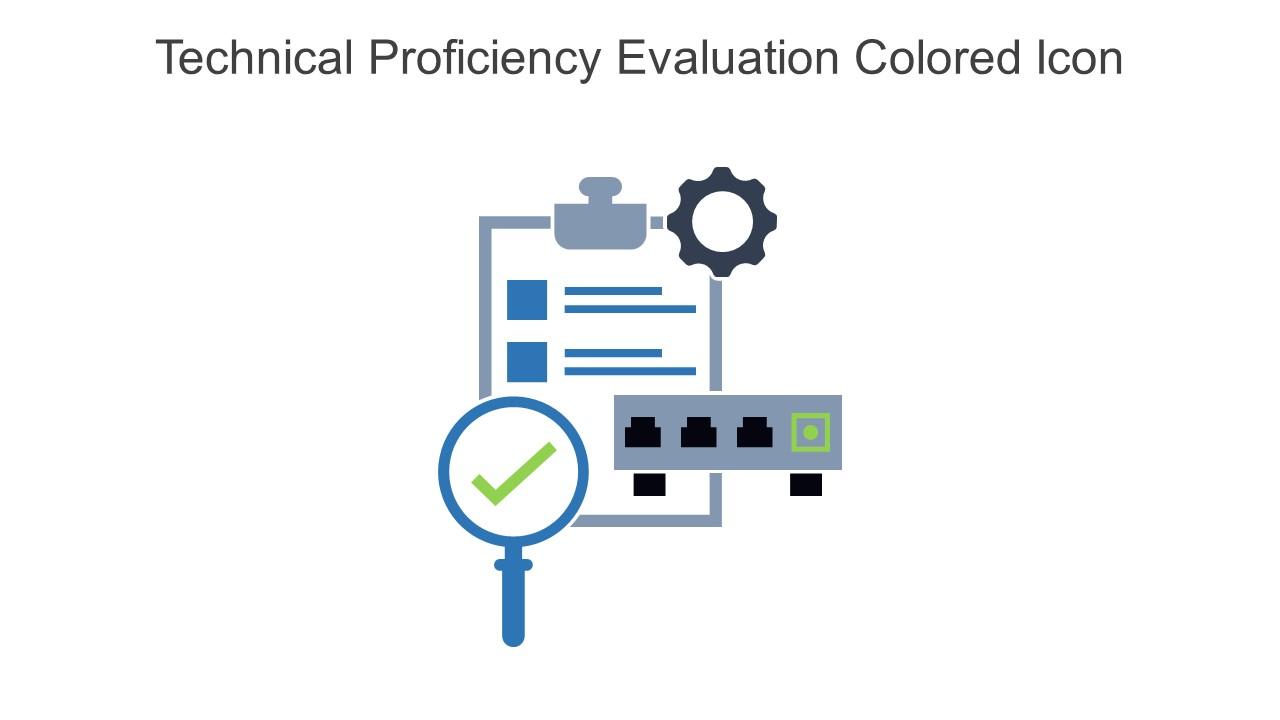Technical Proficiency Evaluation Colored Icon In Powerpoint Pptx Png And Editable Eps Format
