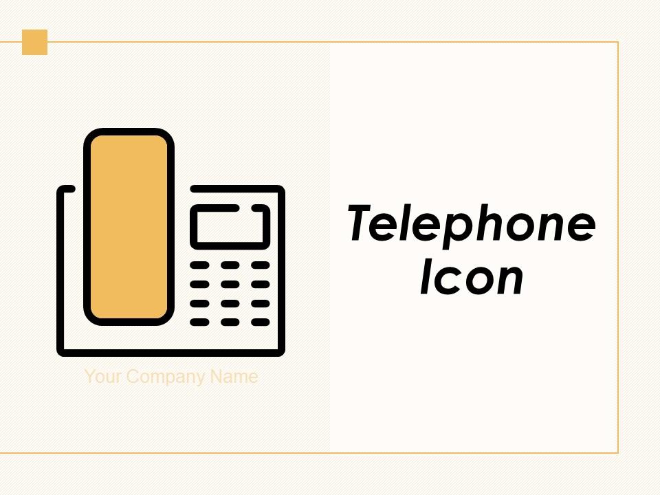 Telephone Icon Customer Support Smart Speech Bubble Video Conferencing Slide01
